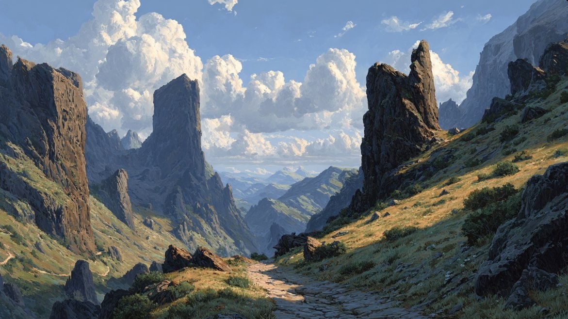 Serpents Corner — treacherous mountain pass south of Three Peaks