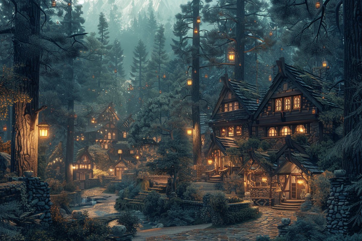 The elven forest town of Tanglewood